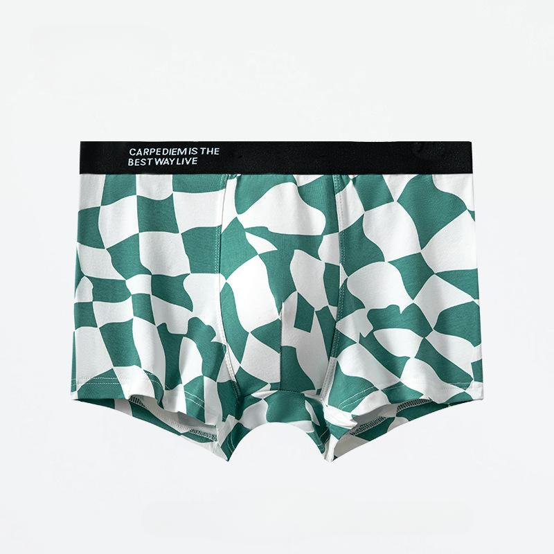

Мужское нижнее белье, чистый хлопок, хлопок класса А, антибактериальные боксеры, средняя талия, дышащие, летние мужские шорты, боксеры XXXL зелёный