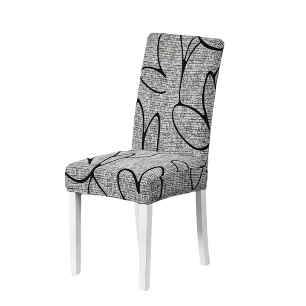 Stretch Seat Cover Elastic Chair Protecter Practical Printed Dining Chair Cover Banquet