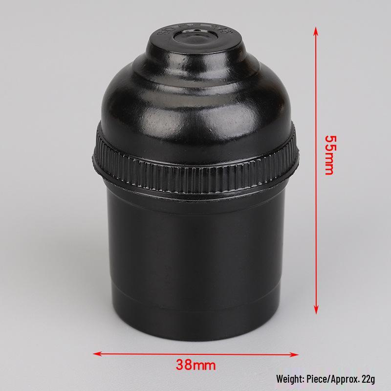 E27 Ceiling Pendant Screw-in Lamp Holder for Surface or Flush-Mounted Installation