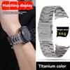 Luxury Luxury Titanium Metal Band for Samsung Galaxy Watch7 Ultra Smartwatch 47MM Dial No Gaps Quick Fit Watch Chian Strap