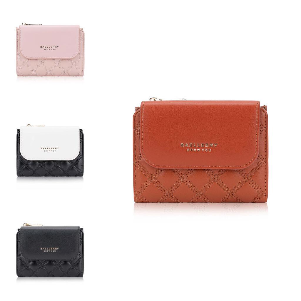 Style Pu Short Wallet With Multiple Card Slots And Zipper For Daily Use