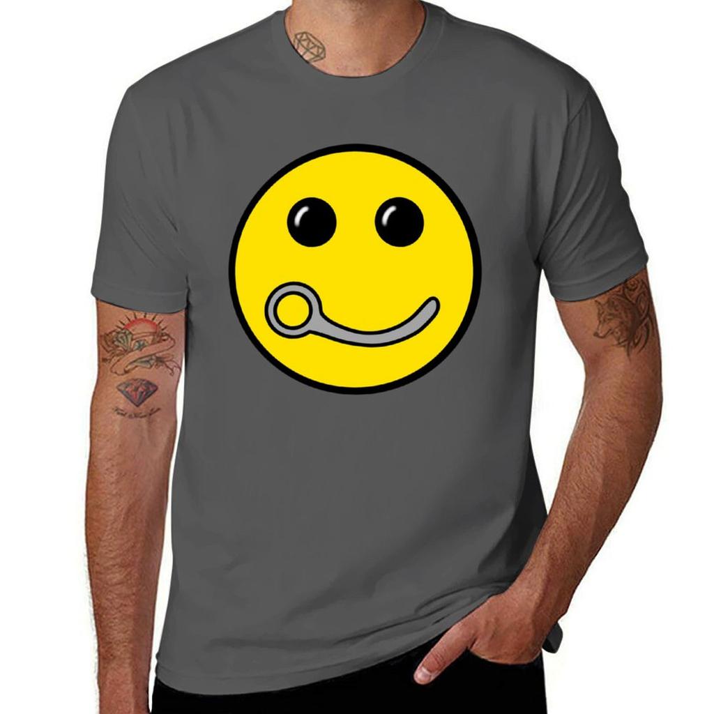 Closing Pin Skydiving Happy Face Design Silver Edition Tshirt Oversized Graphic Tee Aesthetic Clothing Funny T Shirts For Unisex