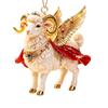 Acrylic Goat Hanging Ornament 2D Flat Animal Hanging Decoration  Holiday Party Decor