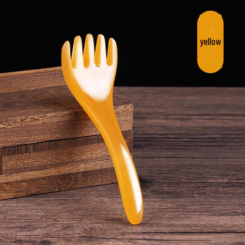 Five-Claw Head Therapy Massager Comb - Resin Acupoint Scalp Scratcher.