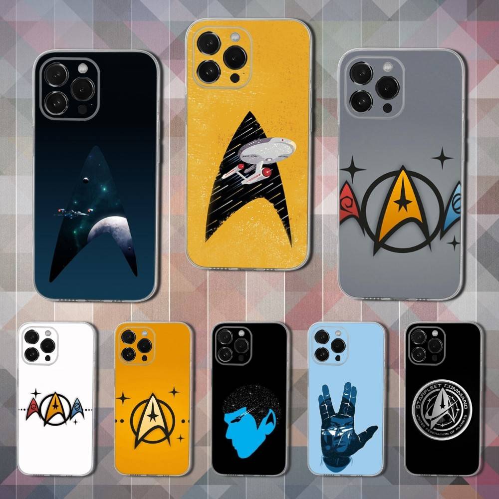S-Star T-Trek Ships Art Phone Case For iPhone 16,15,14,13,12,11 Pro,Max,Plus,X,XS,XR,SE,Mini Transparent Soft Cover