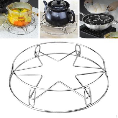 Steamer Rack Steam Multifunctional Stainless Steel Pan Pot Holder Countertop Protector for