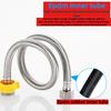 304 Stainless Steel Braided Faucet Hose - 1/2 Inch, Hot & Cold Water, Flexible Inlet Pipe for Faucet/Heater