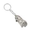 Clear Pet Hair Memorial Storage Box Keepsakes Keychain For Dog Lover Pet Furs Collector Keychain Accessories Gift