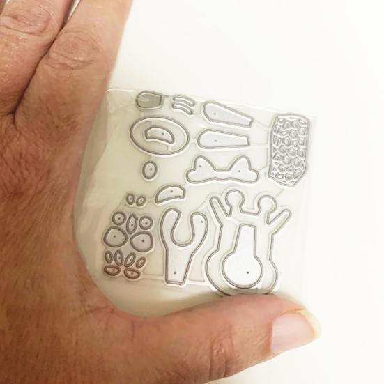 Troqueles de corte de jirafa de dibujos animados para scrapbooking, repujado de metal, moldes para manualidades de papel