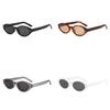 Vintage European Style Oval Cat Eye Sunglasses With Uv400 Protection For Fashionable Outdoor Wear