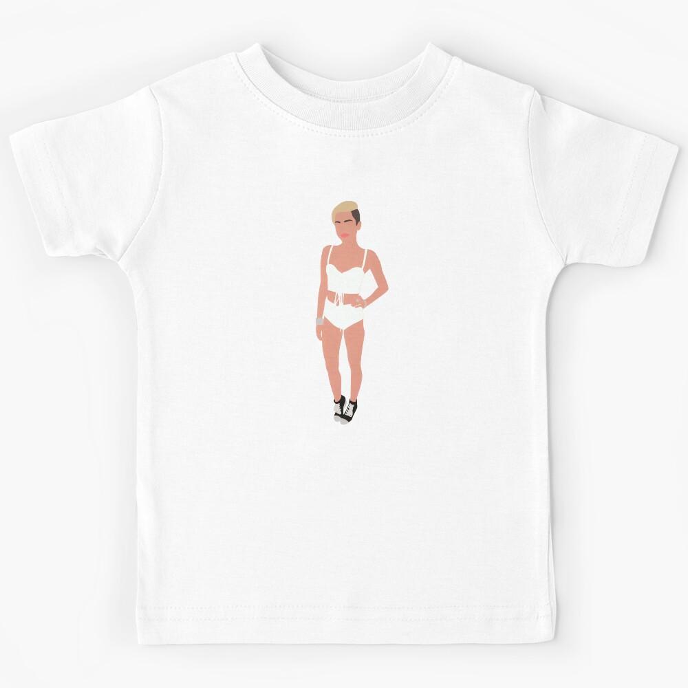 Miley Cyrus Lineless Illustration Kids T-Shirt 120