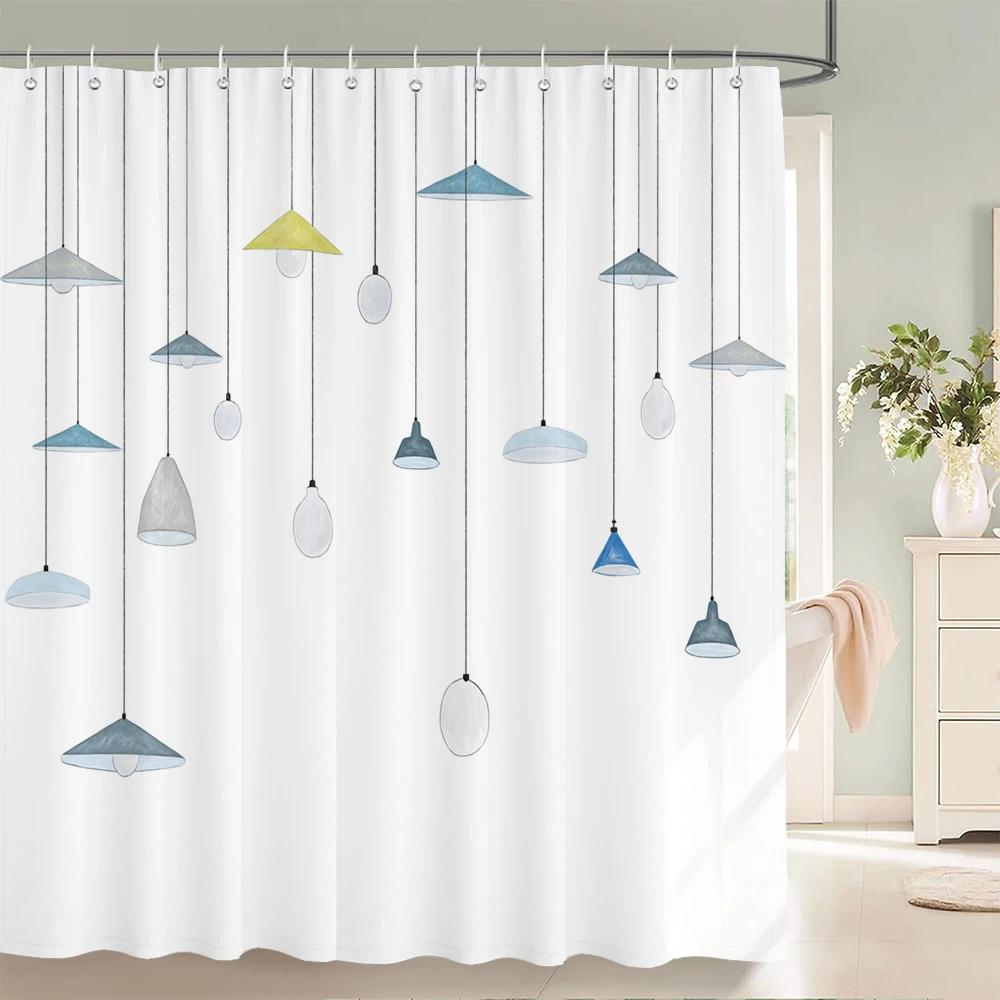 Skandynawski minimalistyczny styl Drukowana zasłona prysznicowa z haczykiem Zasłona łazienkowa Zasłona dekoracyjna do domu Zasłony prysznicowe 3D 180X180cm
