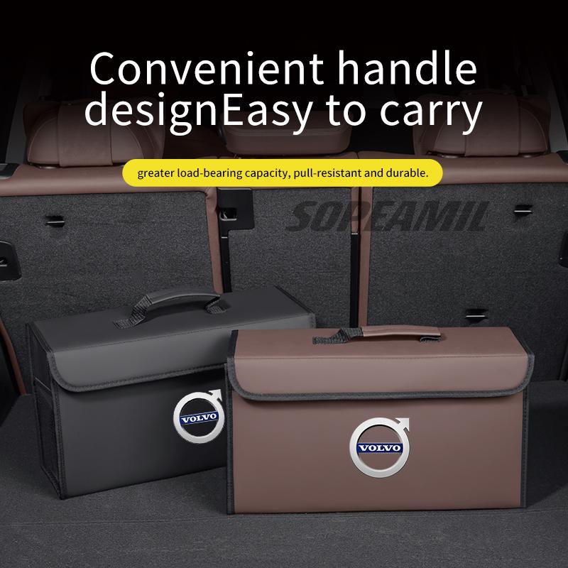 For Volvo XC90 XC70 XC60 XC40 S90 S80 S60 S40 V90 V70 V60 V50 V40 C70 C40 C30 Car Trunk Storage Box Foldable Stowing Tidying Bag
