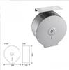Toilet paper wall handle with lid chrome plated toilet paper box stainless steel roll dispenser for storing bathroom towels |