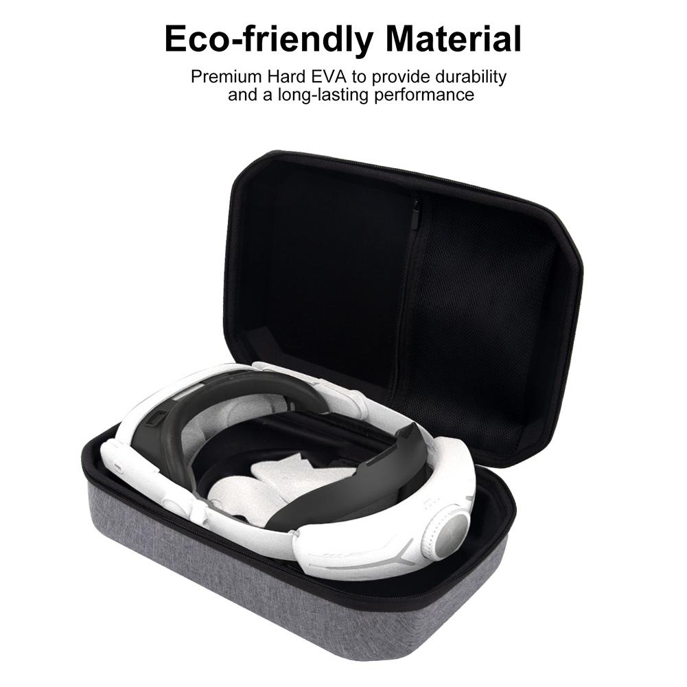 Portable Carrying Case For Meta Quest 3 Travel Case VR Larger Capacity Storage Bag For Quest 3 Protective EVA Bag VR Accessories
