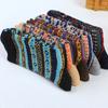 5 Pairs of Winter Ethnic-style Rabbit Wool Men's Socks with Thickened and Warm Small Polka Dot Socks