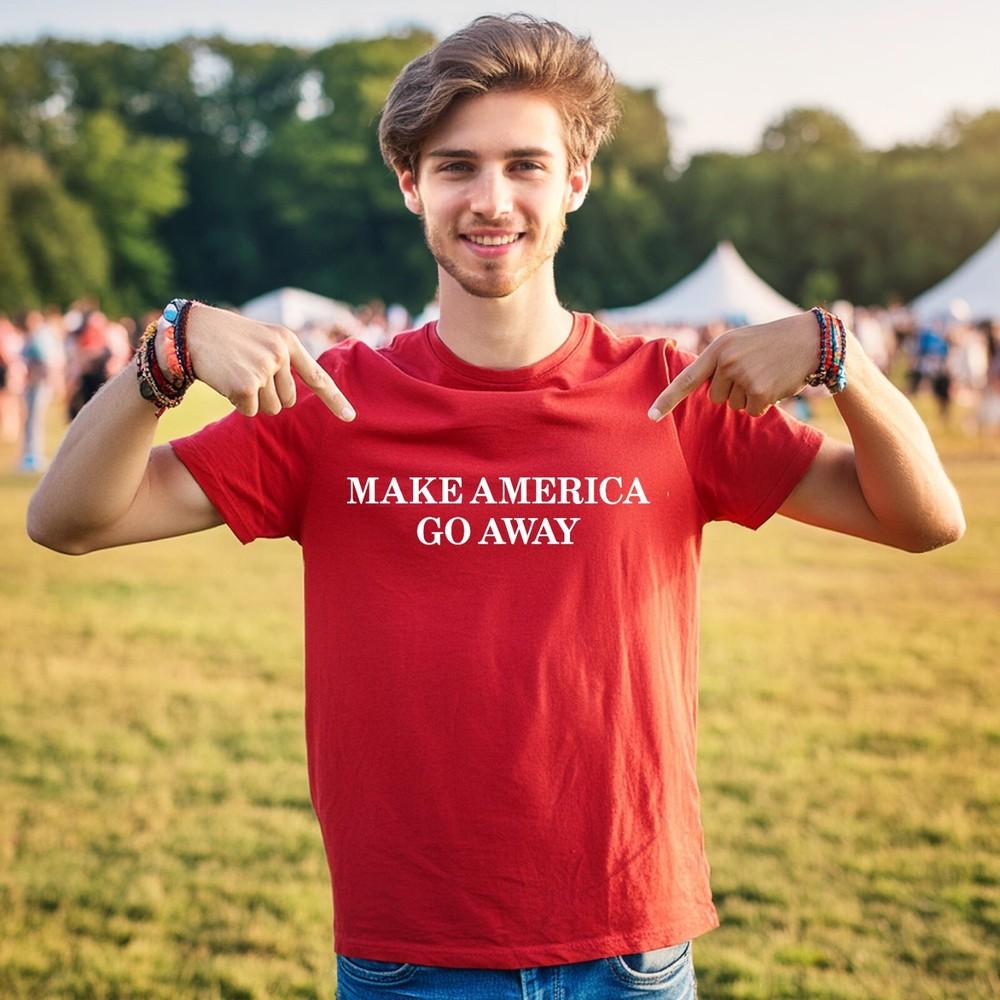 Make America Go Away T-Shirt - Anti-Trump Tee European Tee Funny Greenland Unisex T-Shirt XXXXL