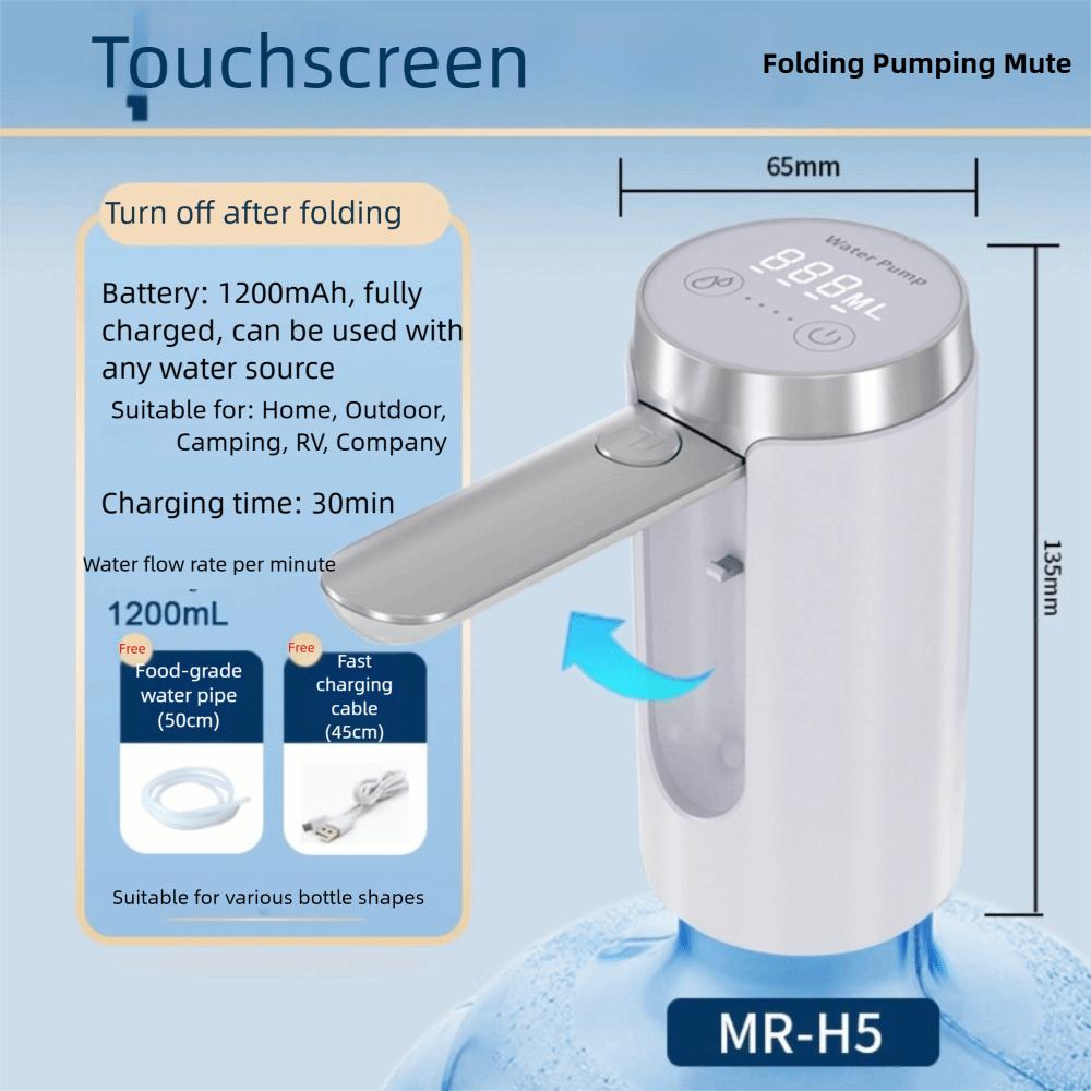 

Foldable Water Pump LED Display Drinking Water Pressed New Water Dispenser Basic version
