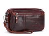 Meigardass Clutch Second Genuine Popular Clutch Large Capacity Men's Bag, Bag, Leather, Bag, Simple, Lightweight, (Red-3)