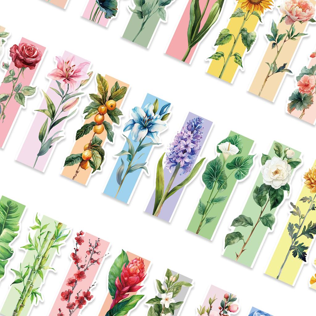 30 pezzi Ecco la Serie Segnalibri Colori Primavera: Materiali Artistici Creativi Portatili Semplici per Segnalibri per Libri di Carta per Lettura Ins