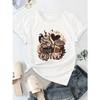 European Size  Casual Round Neck Short Sleeve T-shirt | Summer New Women'S Wear, Drawing Print, Machine Washable