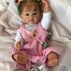 Realistic Double Ponytail Reborn Baby Doll, Soft Vinyl Cute Girl Doll Collectible Gift