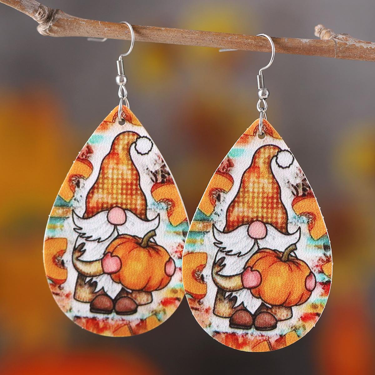 

Серьги-подвески в виде разноцветных кленовых листьев