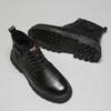 Non-slip Casual Leather Man Ankle Boots Outdoor Motorcycle Boots Versatile Leisure Botas Street Style Men High Top Shoe Sneakers