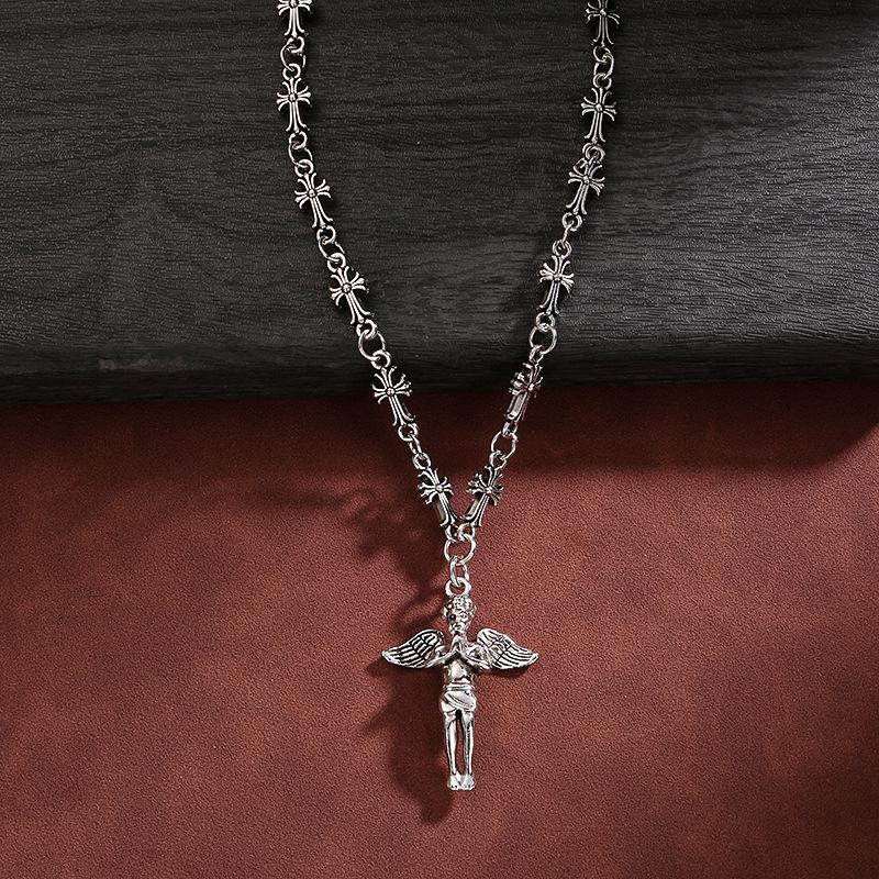 

Titanium Steel Dragon Claw Pendant Necklace – Vintage Men s Fashion Gemstone Jewelry