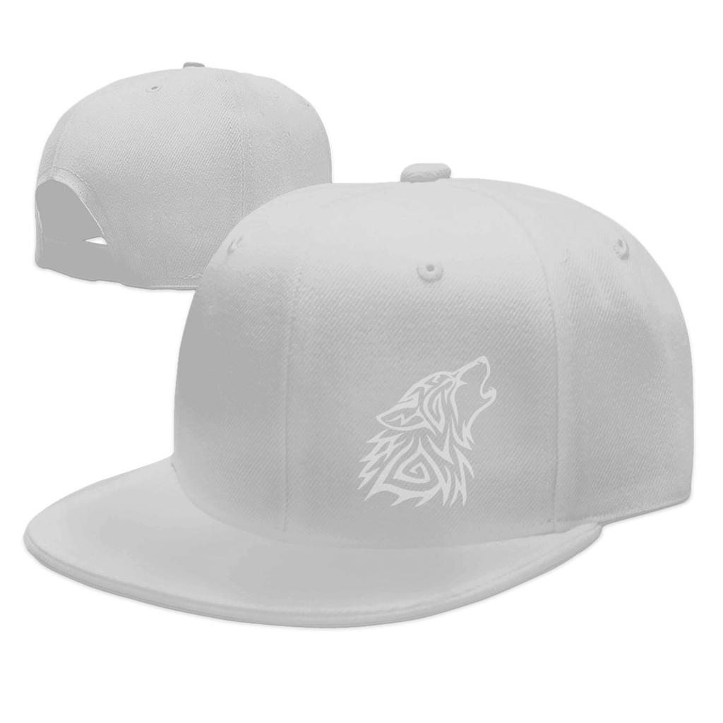 NGG-333 Adult Snap-Back Caps,Tribal Wolf Howl Adjustable Hip Hop Flat Brim Baseball Cap …