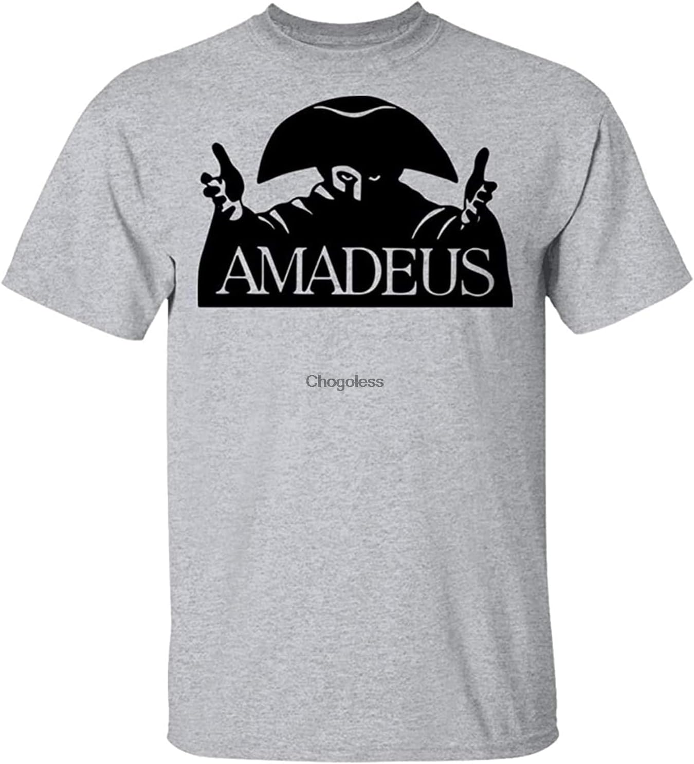 Cool Amadeus Movie Poster T Shirt Retro 80 S Sitcom Amadeus T-Shirt Mens M серый