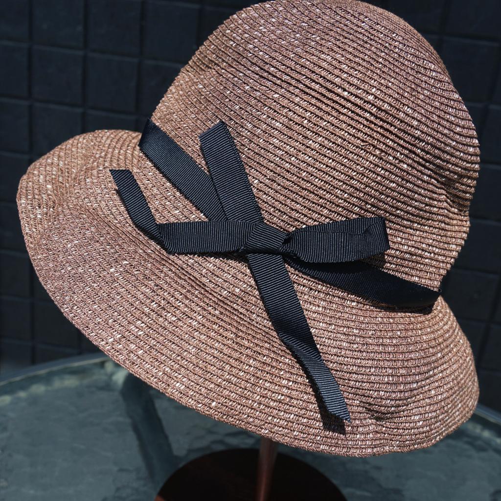 Japanese Pleated Straw Hat Women'S Summer Shading Sun Protection Beach Casual Hat Box Hat Irregular Sun Hat