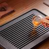 Artificial Stone Tea Tray Chinese Hollow Stripes Design Water Storage Trays Home Living Room Small Kung Fu Dry Tea Tray