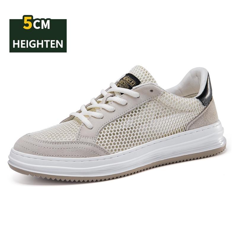 

Мужская повседневная обувь на лифте Скрытая обувь для увеличения роста на 5 см для мужчин Летняя дышащая спортивная обувь для увеличения роста мужчин Размер 38-45 38 песочный