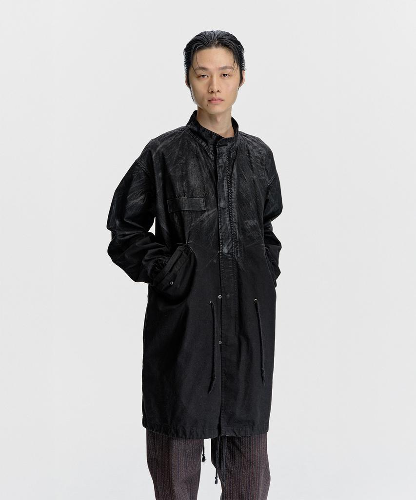 Surface Edition Waxed M-65 Fishtail Parka Black