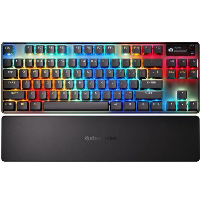 SteelSeries Apex Pro TKL Wireless Gen 3 - HyperMagnetická herní klávesnice - Spínače OmniPoint 3.0 - Nastavitelný aktivační bod