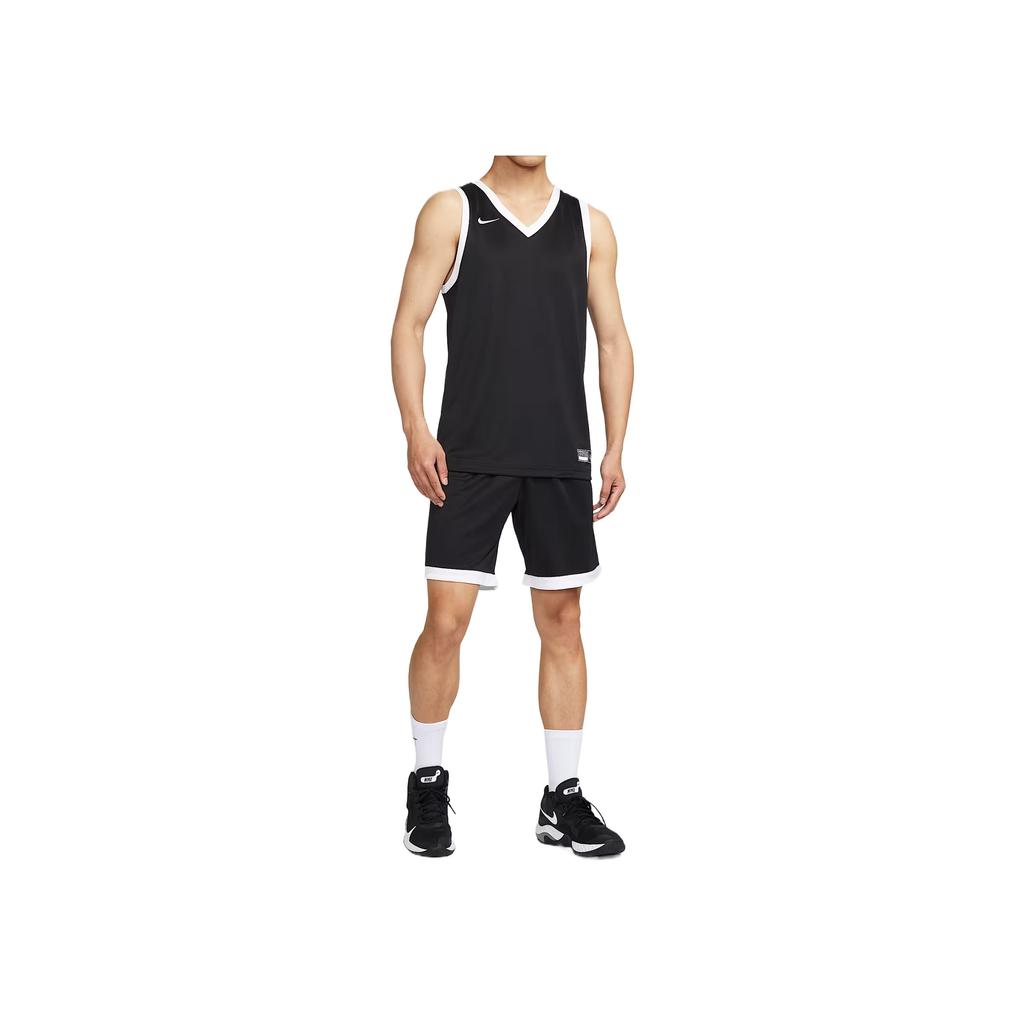 Nike Dri-Fit Crossover Comfortable Fashionable Versatile Basketball Vest Men Tops Black IB8638-010