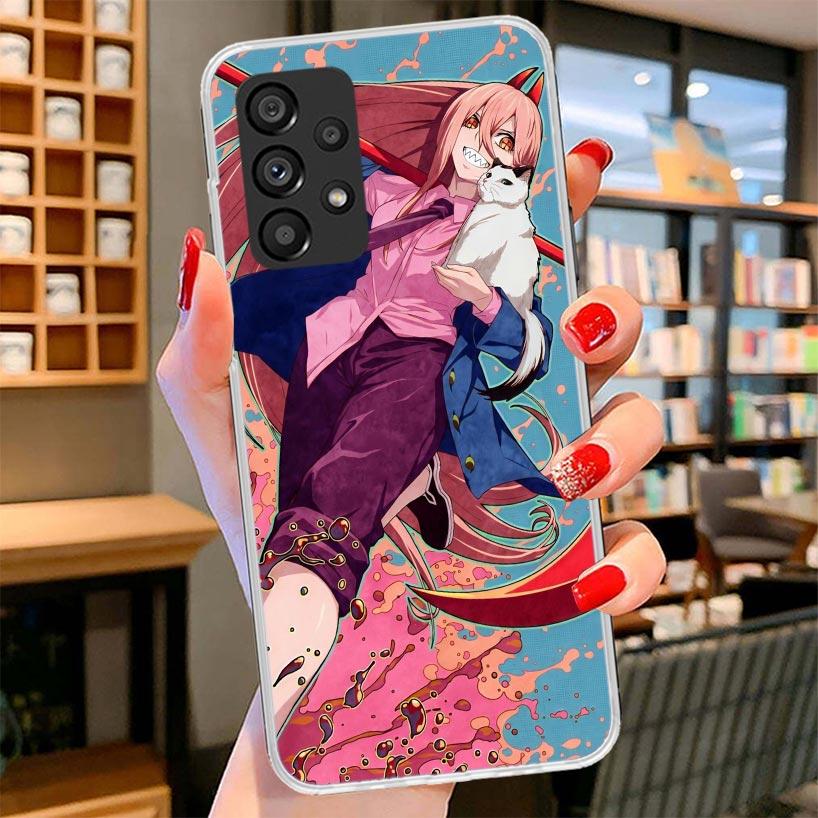 C-Chainsaw Mans Power Phone Case For Samsung Galaxy A12 A22 A32 A52 A72 A02S Phone Case Note 20 Ultra 10 S10 Plus A51 A71 A50S A
