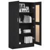 Bookshelf Black Oak Effect 82.5 X 30.5 X 150 Cm