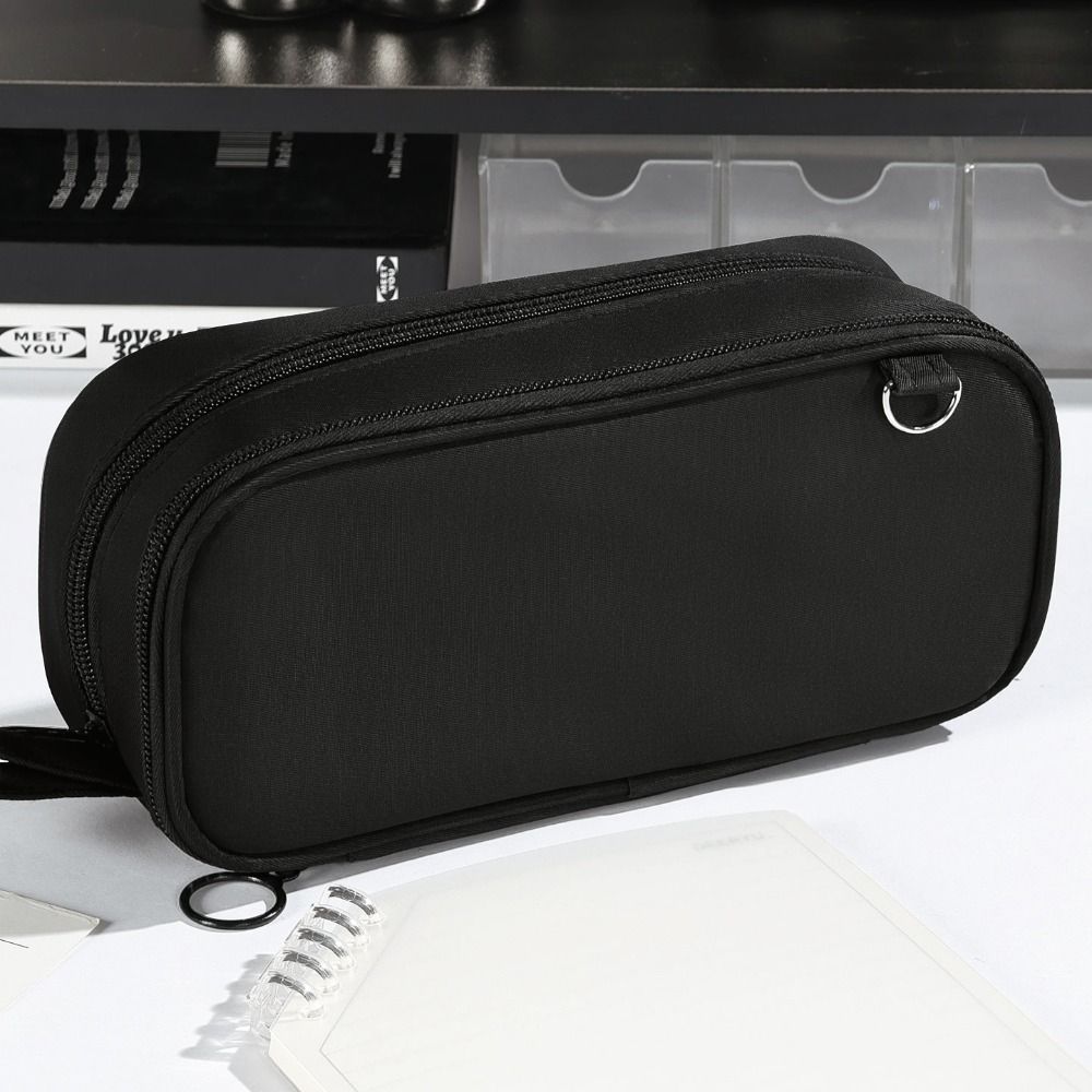 Large Capacity Pen Bag Solid Color Pencil Pouch Minimalist Pencil Case  School Supplies
