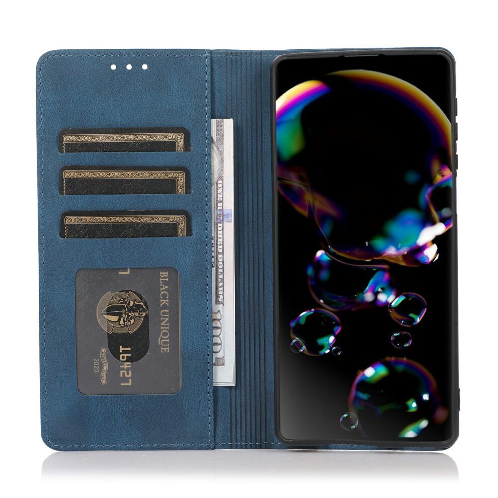 (iPhone Air, Blue) For iPhone Air Case Wallet Magnetic Closing Leather Flip Phone Cover