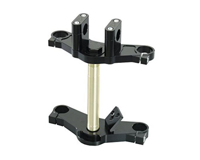 KITACO Aluminum Top Bridge Stem Set for KITACO Front Fork 173mm & Kits, 30 40mm, Black, 565-1123301