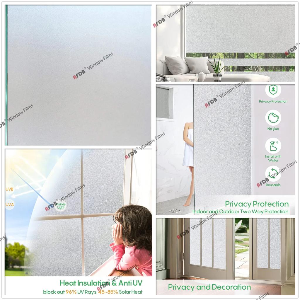 Sichtschutzfolie für Fenster, Regenbogen, 3D-Dekorglas, Vinyl, Buntglas-Aufkleber, statisch haftende Fensteraufkleber, nicht klebende Folien