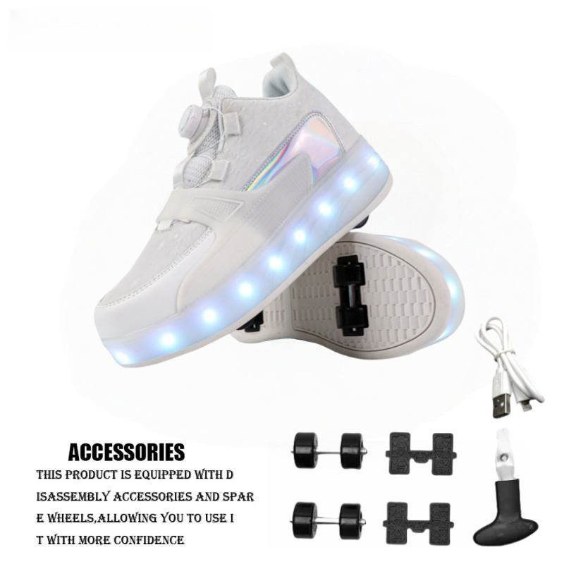 Children's Straight Sales Glowing Shoes High Aesthetic Value New Style Roller Skates Men's And Women's Online Red Hot Product