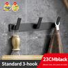 YUNJIEYA Black/White Door Hooks Clothes Hook Hanger Shelf Organizer Storage Shelf Shower Wall Rack Kitchen Bathroom Accessories