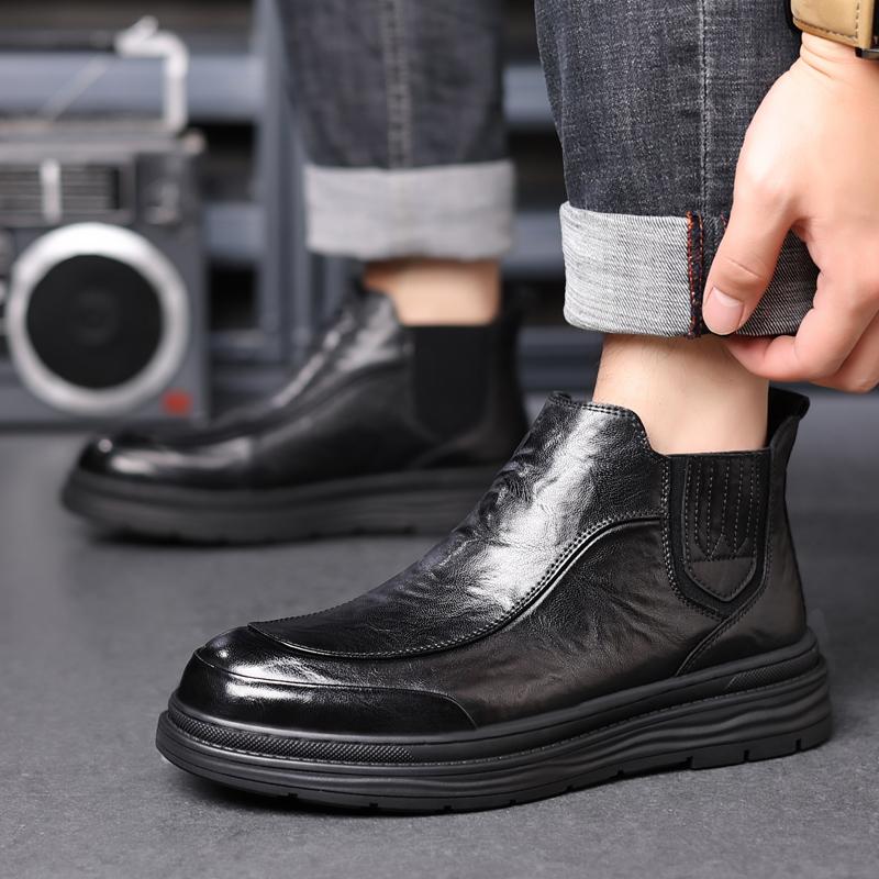 Mens Leather Shoes Luxury Crocodile Pattern Men Business Dress Shoes Casual Social Shoe Male Wedding Footwear