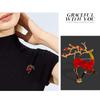 Drip oil deer chest flower, animal pin, high-end brooch, clothing, Christmas brooch, pin buckle