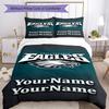 Philadelphia Eagles Customize Your Name Bedding Set Breathable Duvet Cover With Pillowcases Decorative Bed Linen For Bedroom Home Decoration Birthday