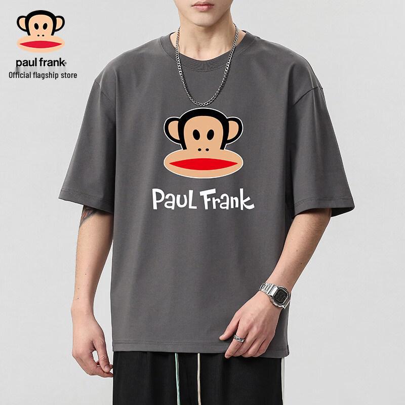 paul frank Herren Sommer Lockere Passform Baumwolle Kurzarm T-Shirt