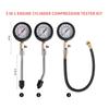 Compression Tester Kit 0-300 PSI Petrol Gas Engine Cylinder Pressure Gauge Automotive Tool for Motorcycle Car Truck